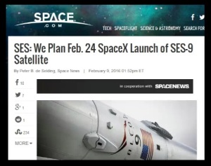 SpaceX Falcon9 Dragon Feb24 Purim Launch Date